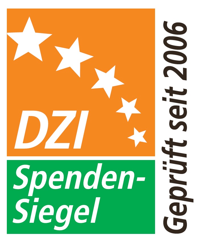 Abbildung DZI Spenden Siegel. Geprüft seit 2006